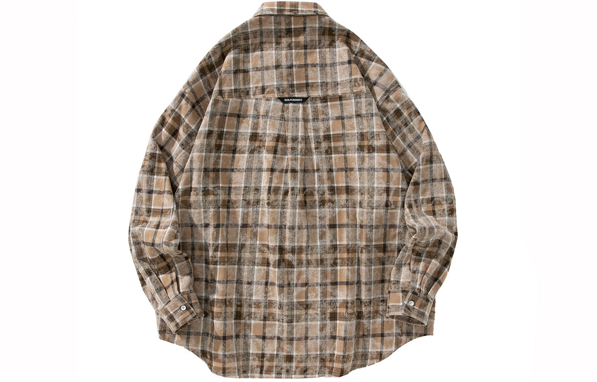 Golfkross Amerika retro to'qnashuvi tasodifiy yubka uzun yengli ko'ylak ko'ylagi juftlik modellari