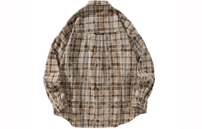 Golfkross Amerika retro to'qnashuvi tasodifiy yubka uzun yengli ko'ylak ko'ylagi juftlik modellari