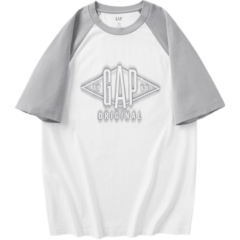 Gap urban casual collection хлопковая футболка с плечевым швом и круглым вырезом с коротким рукавом мужские и женские футболки - Boxette Shop