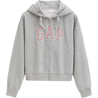 Gap весна офсет логотип молния с капюшоном классическая повседневная куртка толстовка женская - Boxette Shop