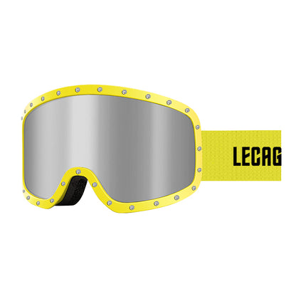 Lecage lecage алмаз снег очки национальная версия защита от солнца секс обертывание анти-туман анти-снег слепота анти-блик ветрозащитный мужчины и женщины с теми же моделями hd вентиляции столб поверхности открытый лыжный очки