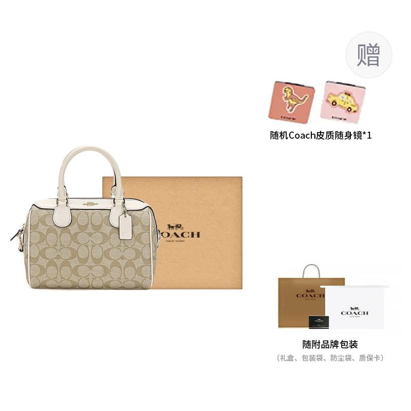 Сумка женская Coach Bennett 23 Zip Coated Canvas Spliced - Boxette Shop