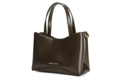 Сумка женская Charles&Keith Ck Simple Square Pu S Oatmeal - Boxette Shop