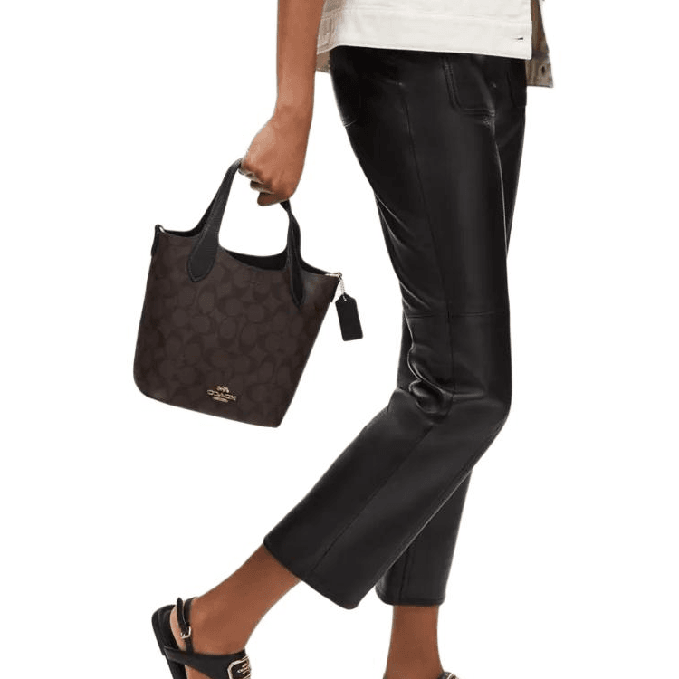 Сумка женская Coach Hanna 18 Brand Logo Magnetic Snap - Boxette Shop