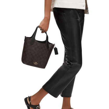 Сумка женская Coach Hanna 18 Brand Logo Magnetic Snap - Boxette Shop