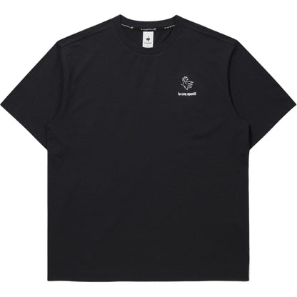 Le Coq Le Coq Sportif Ayollar uchun monogramma naqshli qisqa yengli futbolka