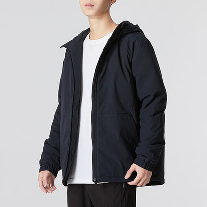 Under armour cotton sense mechanical elastic solid colour waterproof windproof sportswear men's black