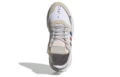 Adidas originals nite jogger mesh nylon удобные и универсальные амортизирующая и нескользящая обувь для отдыха на низком ходу мужские и женские модели красный и синий