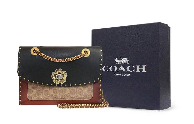 Сумка женская Coach Parker 26 Camellia Printed Rivet Trim - Boxette Shop