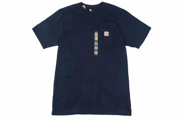 Carhartt cho'ntak logotipi og'ir vaznli futbolka