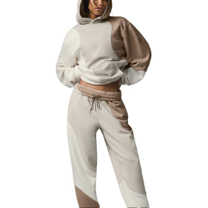 Erkaklar va ayollar uchun Alo yoga accolade rangli kaputli tasodifiy uzun yengli kozok