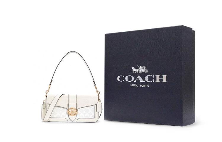 Сумка женская Coach Georgie 27 Classic Carriage Buckle Coated - Boxette Shop