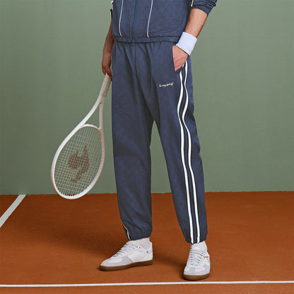 Le coq sportif tennis seriyasidagi erkaklar uchun to'qilgan to'rli trikotaj sport shimlari