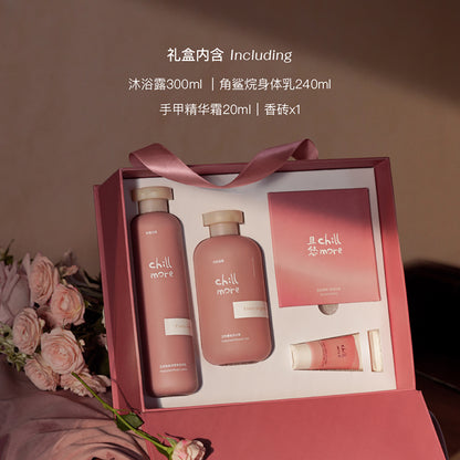 Chillmore street corner flower stall rest gift box гель для душа 300 мл + лосьон для тела 240 мл чистый и увлажняющий подарок на день рождения для девушки