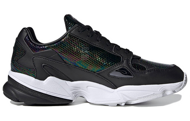 Adidas originals falcon удобная повседневная низкопробная женская повседневная обувь темно-черного цвета