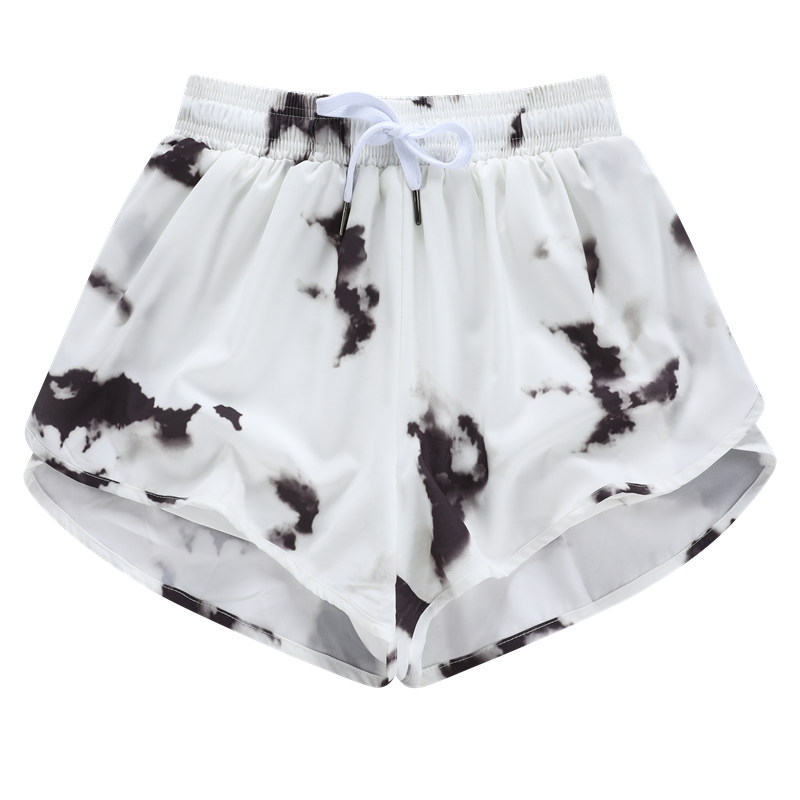 Ayollar uchun JUTEY sigir naqshli sport shortlari