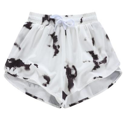 Ayollar uchun JUTEY sigir naqshli sport shortlari