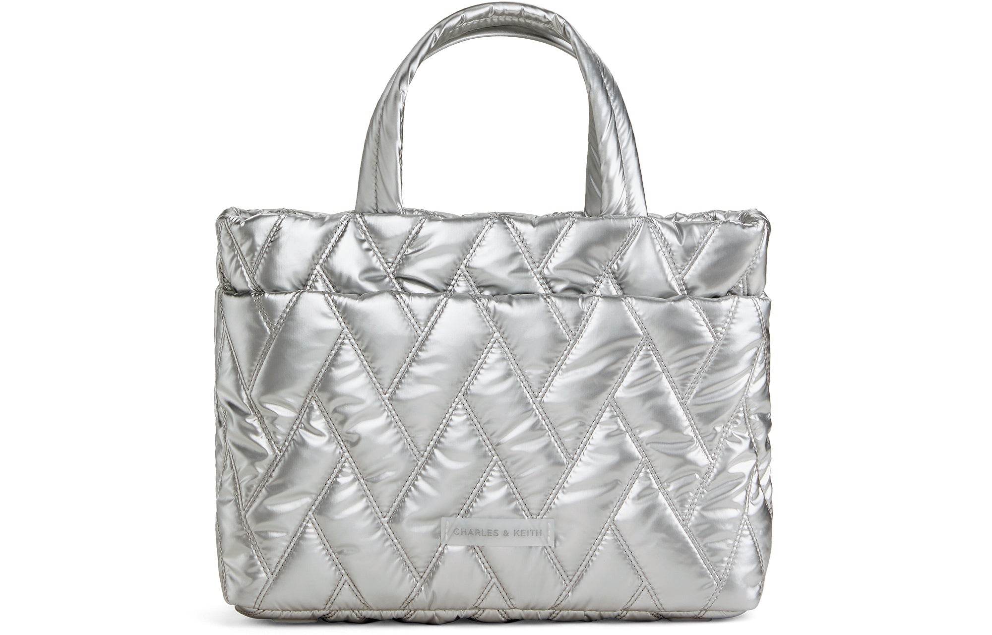Сумка женская Charles&Keith Diamond Cloud Nylon Quilted Fabric - Boxette Shop