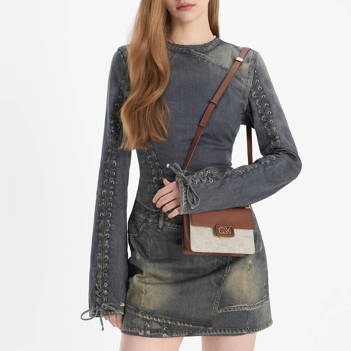 Сумка женская Charles&Keith Cognac - Boxette Shop