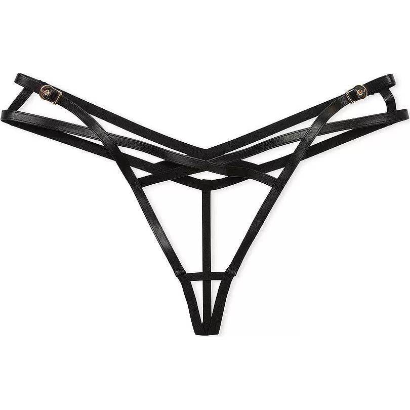 Victoria's secret victoria's secret удобные простые кожаные полые ремешки эротические стринги женские 1 пара цвет изображения - Boxette Shop