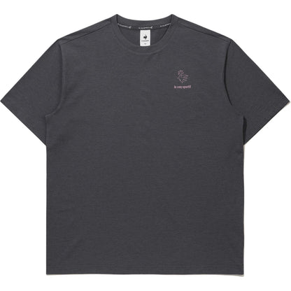 Le Coq Le Coq Sportif Ayollar uchun monogramma naqshli qisqa yengli futbolka