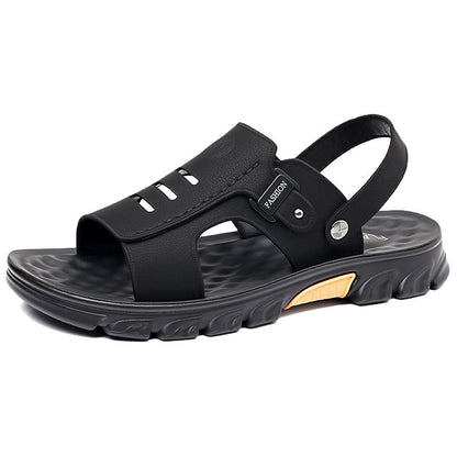 Erkaklar uchun Playboy cowhide casual yuz trend plyaj sandallari