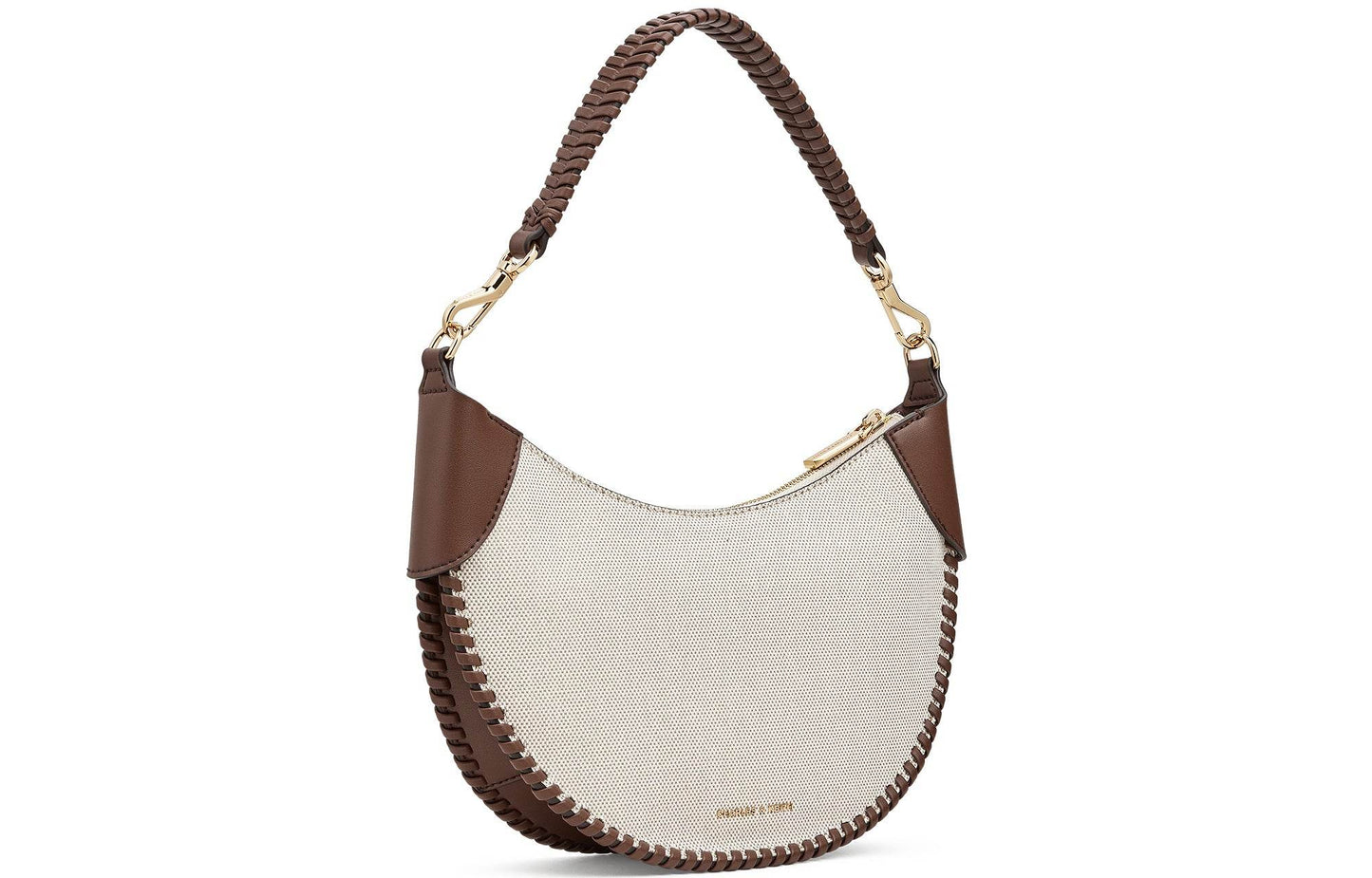 Сумка женская Charles&Keith Canvas Collection Blade Hanging Crescent - Boxette Shop
