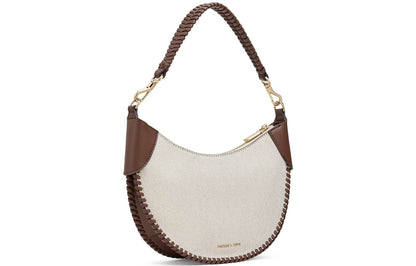 Сумка женская Charles&Keith Canvas Collection Blade Hanging Crescent - Boxette Shop