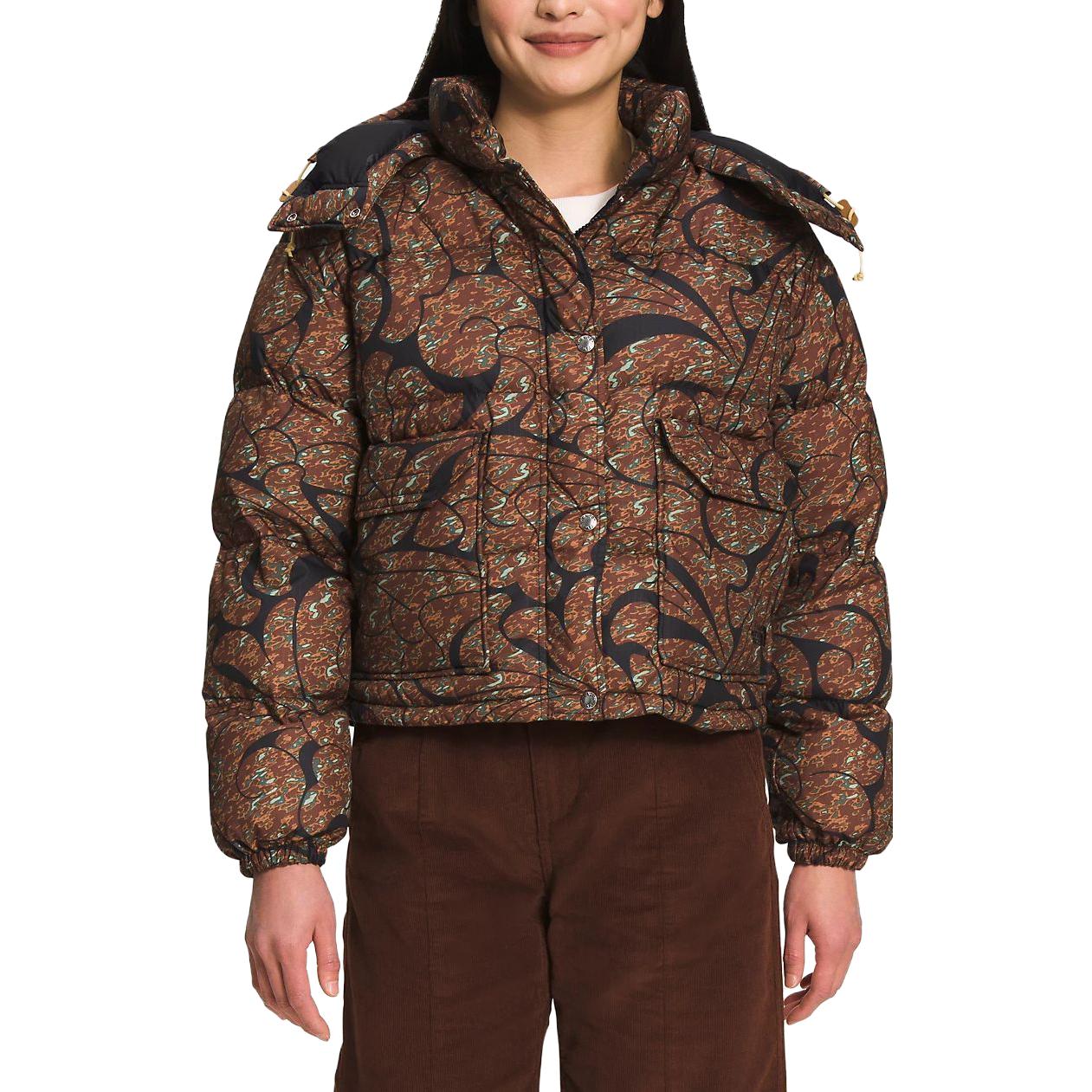 The north face the north face sierra loose fit short warm breaded down jacket women's brown