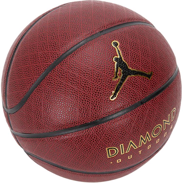 Jordan баскетбольные из искусственной кожи нескользящие, впитывающие влагу, прочные, красно-коричневые, тренировочные no.7, унисекс