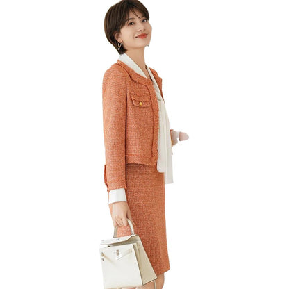 Bir sayoz kichik parfyum uslubi kommutatsiya Tanishuv shahar go'zallik yubka kostyum ayollar modellari