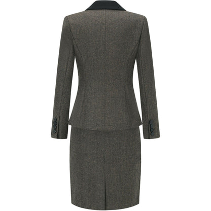 Bir sayoz mashhur rasmiy kichik parfyumeriya uslubidagi martaba ayollar kuz va qish plash temperament ma'buda model kostyum kostyum ayol modellari