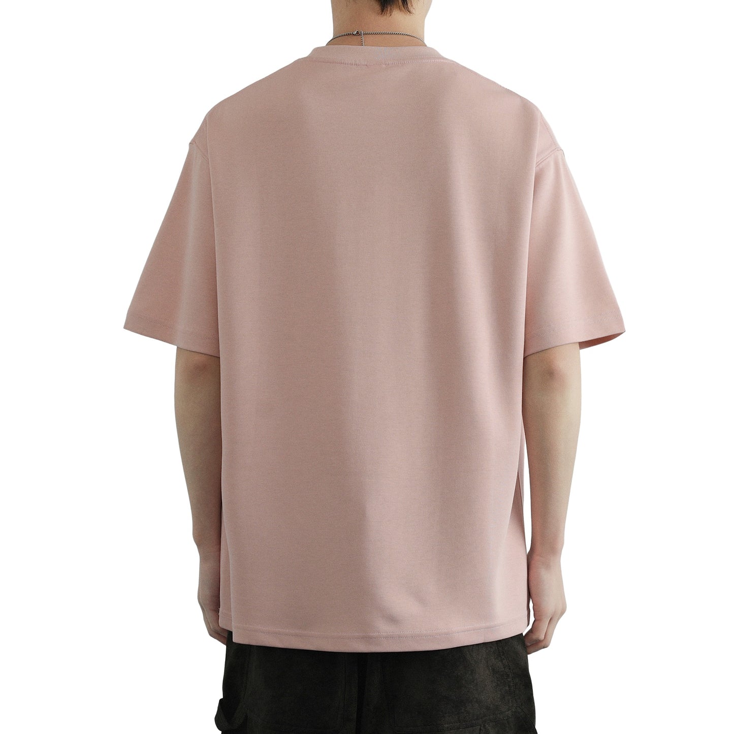 Hvga asosiy modellari eski pul uslubi yumshoq va qulay teri salqin tuyg'u yarim yengli pastki ko'ylak Amerika tekis rangli moda shaxsiyat trendi tasodifiy erkin qisqa qisma futbolkalar bir xil modellar bilan erkaklar va ayollar