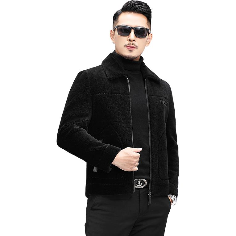 Kaiser kaiser Koreya modasi sof jun lapel fermuar bo'limi qo'y terisi mo'ynali baxmal paltosi bir xil modeldagi erkaklar va ayollar