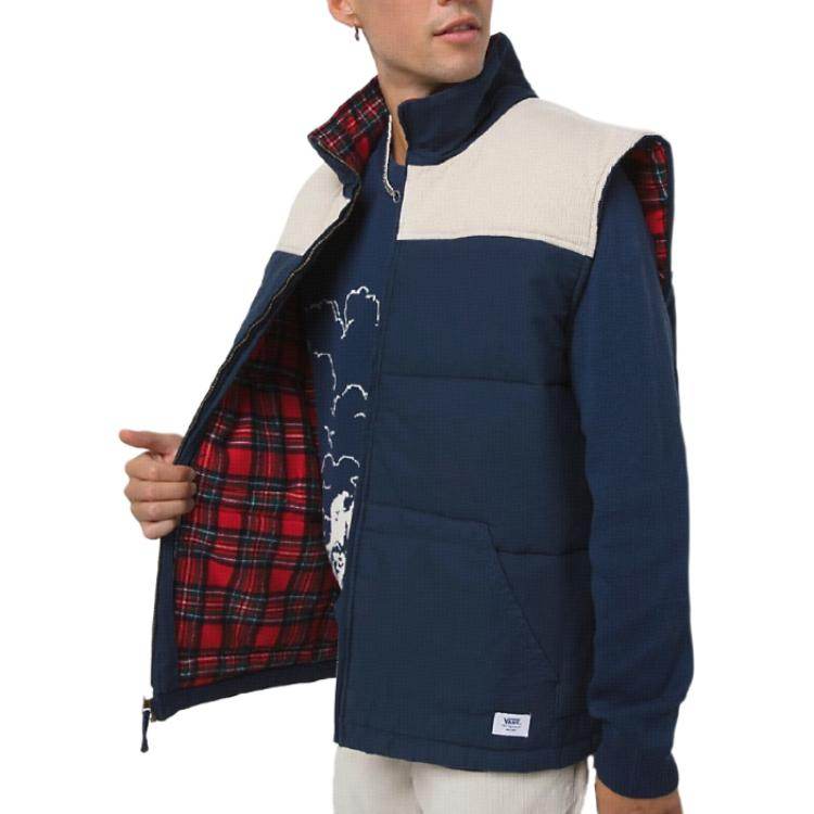 Жилет мужской Vans patchwork lapel logo - Boxette Shop