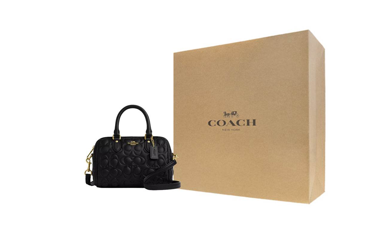 Сумка женская Coach Rowan 17 Printed Logo - Boxette Shop