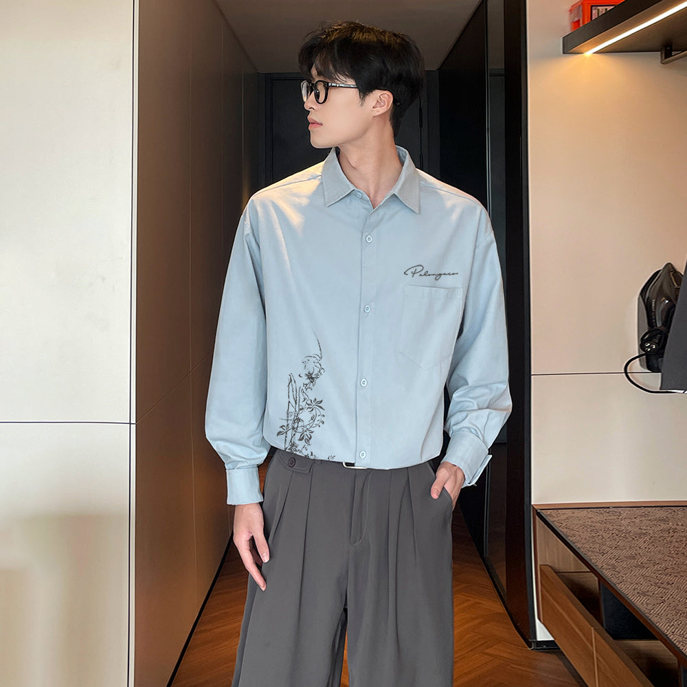 Pal ongaco pal ongaco yaponcha oddiy asosiy modellar, jinsi boʻlmagan brend logotipi tirgaklari gulli bosma qulay boʻshashgan bir koʻkrakli lapelli tasodifiy koʻp qirrali paxta uzun yengli koʻylaklar erkaklar va ayollar bir xil modellar