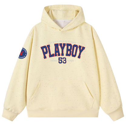 Playboy bosilgan harflar moda bo'sh hoodie erkaklar va ayollar modellari