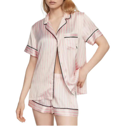 Пижамный комплект женский Victoria's Secret Striped Top and Shorts