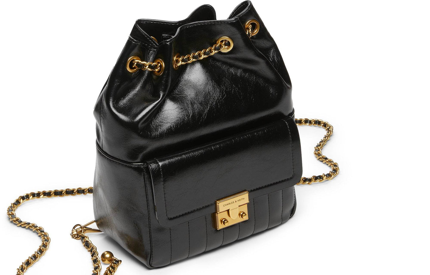 Сумка женская Charles&Keith Commuter Multi-purpose Chain Pleated - Boxette Shop