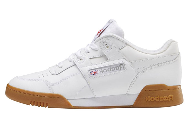 Reebok workout plus har kuni qulay bo'lgan oq jigarrang erkaklar shortlari