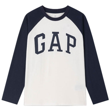 Gap футболка хлопок мода colour block длинный рукав детский стиль - Boxette Shop