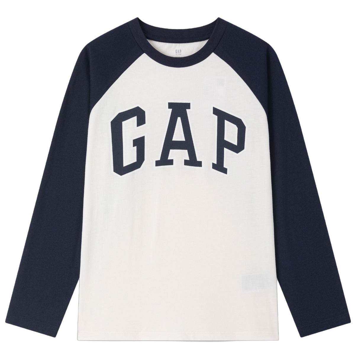 Gap футболка хлопок мода colour block длинный рукав детский стиль - Boxette Shop