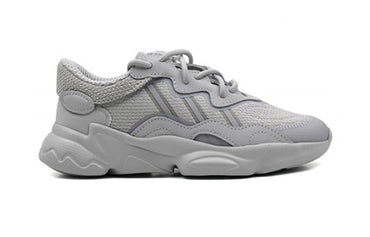 Adidas originals ozweego амортизирующие износостойкие низкопробные детские повседневные туфли серого цвета для средних и маленьких детей