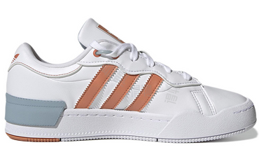 Adidas originals rey galle синтетическая кожа удобные нескользящие износостойкие легкие бордшорты с низким верхом женские бело-оранжевые