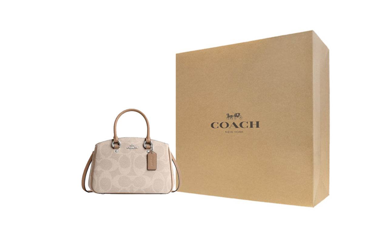 Сумка женская Coach Savannah 29 Logo Print Strap Adjustable - Boxette Shop
