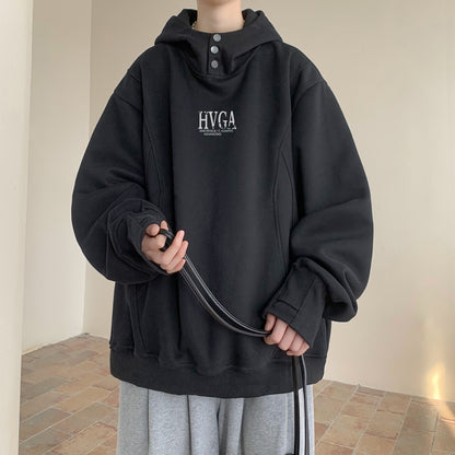 Erkaklar uchun HVGA ko'cha logotipli kapshonli