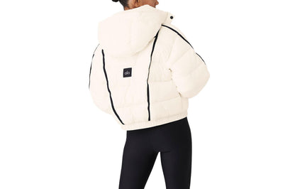 Пуховик женский Alo Yoga Striped Detachable Hood