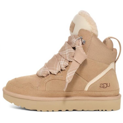 Ugg highmel fashion trend short snow boots women's brown