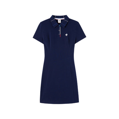 Ayollar uchun Le Coq Sportif uch rangli ko'ylagi